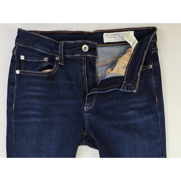 Rag Bone Size 27X27 Womens Cate Mid Rise Ankle Skinny Carmen Blue Denim Jeans - Picture 11 of 13